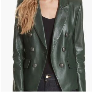 Veronica Beard Leather Blazer
